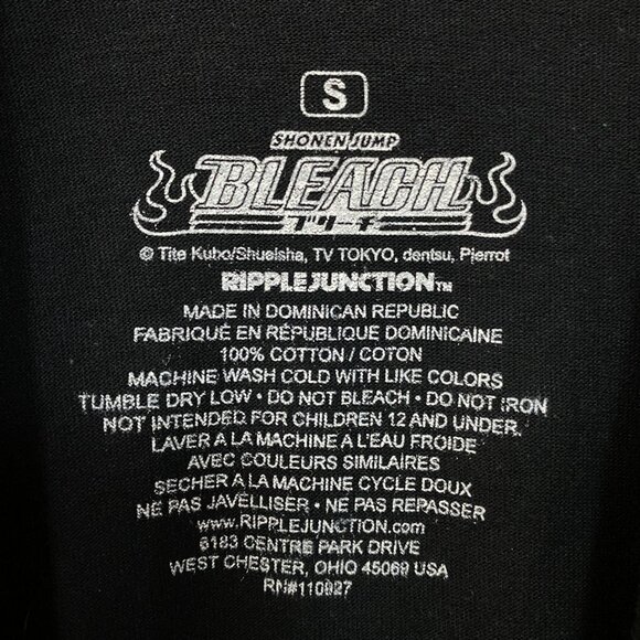 Bleach Ichigo Kurosaki Shinigami Daikou- Substitute Soul Reaper Anime T-Shirt Sm - Picture 4 of 4
